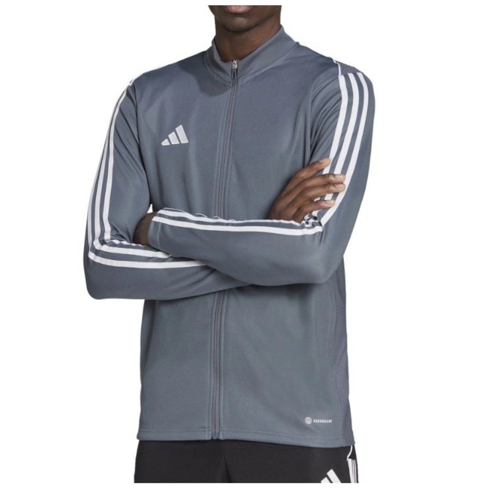 Adidas Aeroready Tiro 23 League Training Jacket Onix Gray Mens LARGE TALL +2 NWT